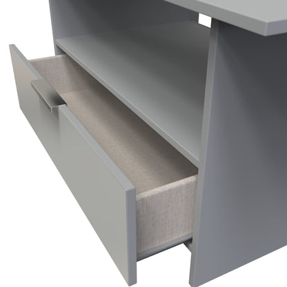 Plymouth Coffee Table Grey 1 Shelf 1 Drawer 93cm