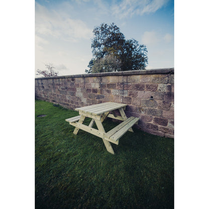 Traditional Garden Picnic Table by Churnet Valley - 4 Seats - PT101