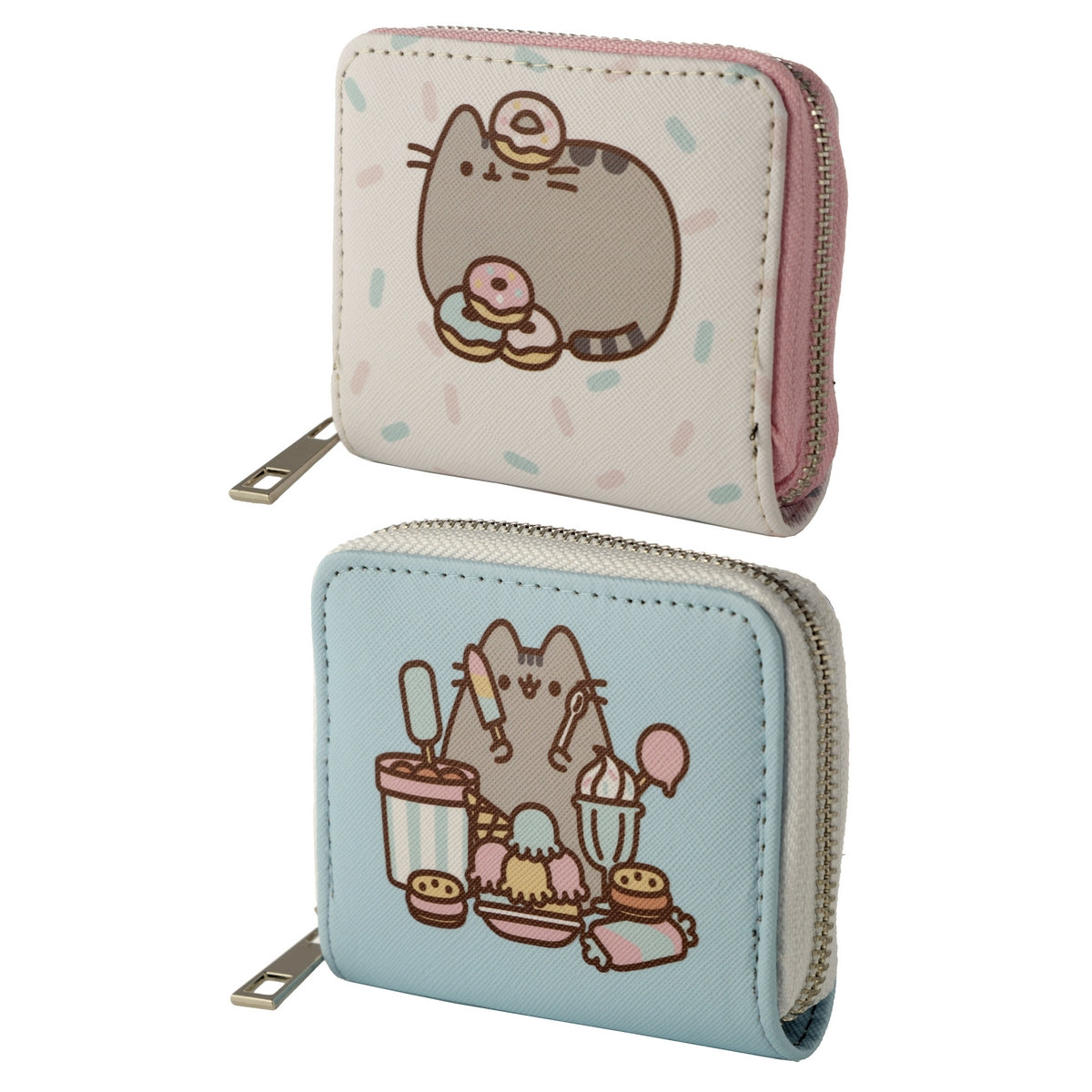 Pusheen The Cat Foodie Small Zip Around Wallet Purse - Assorted