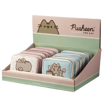 Pusheen The Cat Foodie Small Zip Around Wallet Purse - Assorted