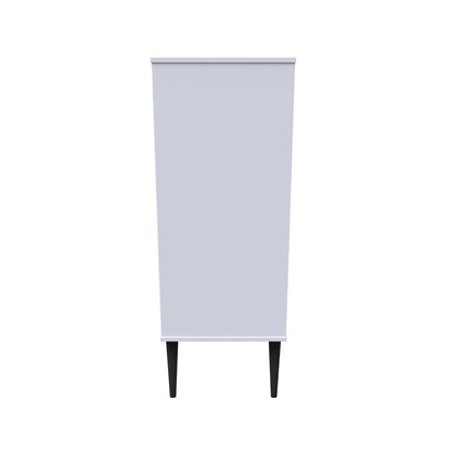 Pixel Tall Tallboy White 5 Drawers 45cm