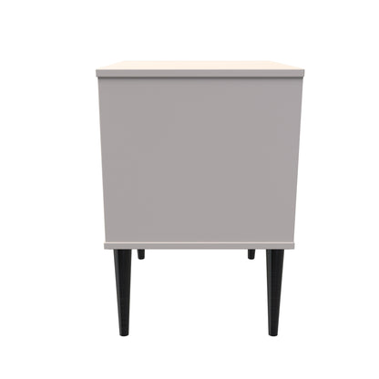 Pixel Bedside Table Off-white 2 Drawers 45cm