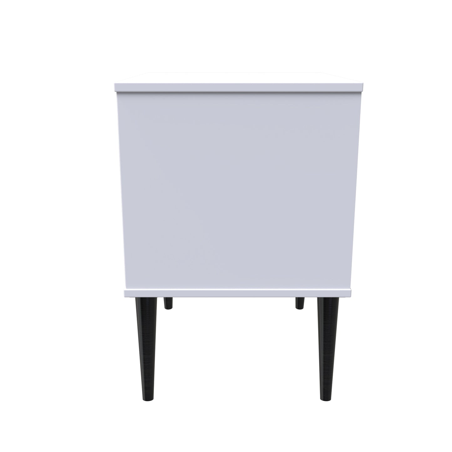 Pixel Bedside Table White 2 Drawers 45cm