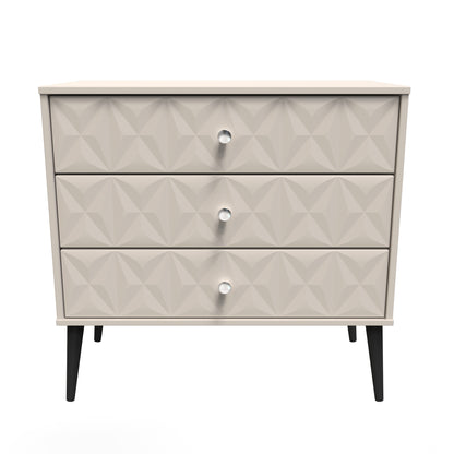 Pixel Chest of Drawers Off-white 3 Drawers 77cm