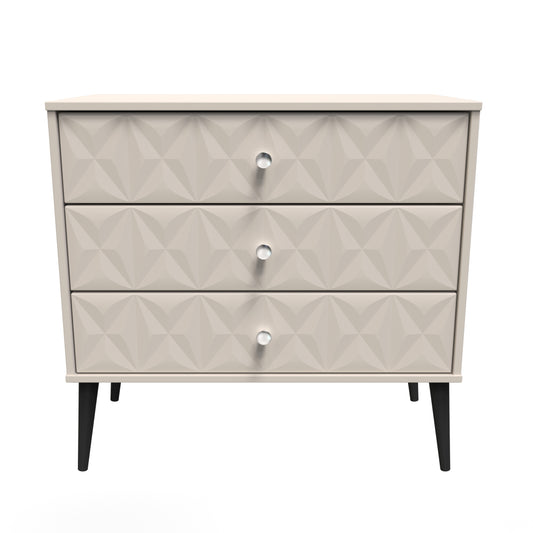 Pixel Chest of Drawers Off-white 3 Drawers 77cm
