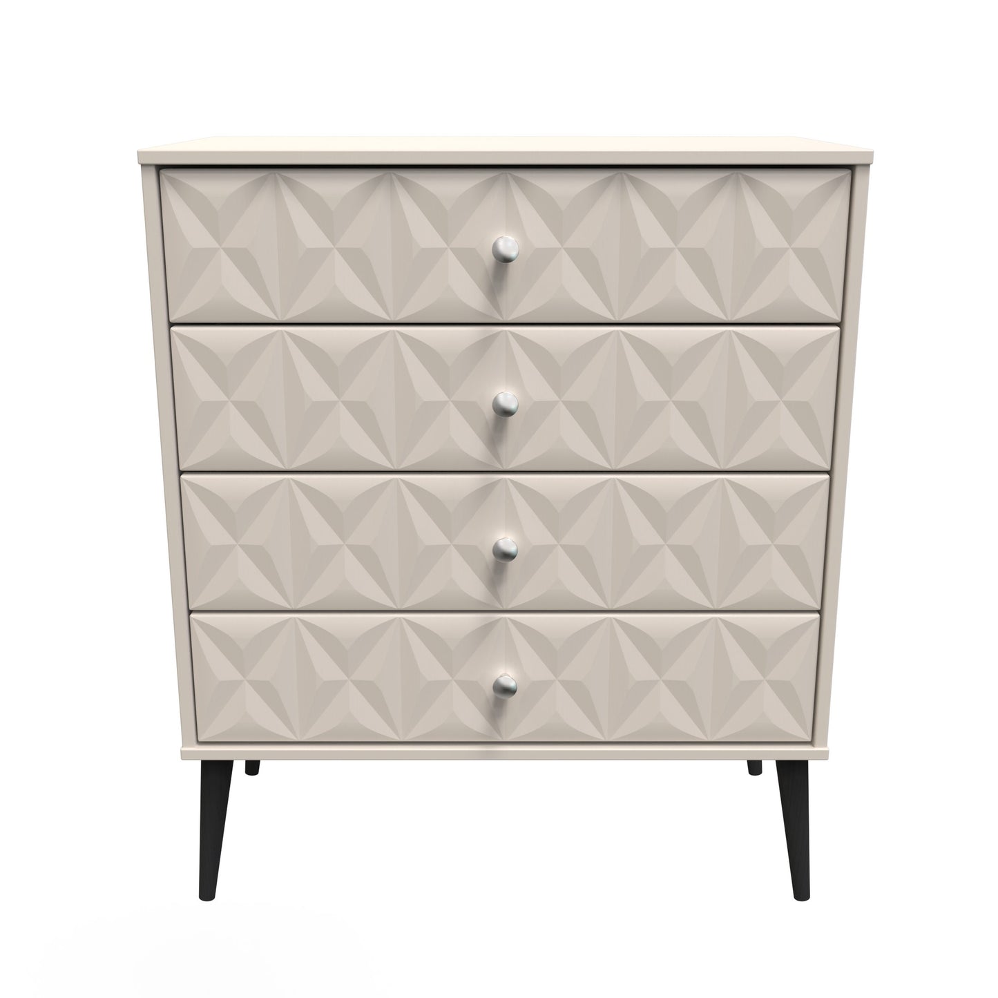 Pixel Chest of Drawers Off-white 4 Drawers 77cm