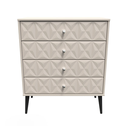 Pixel Chest of Drawers Off-white 4 Drawers 77cm