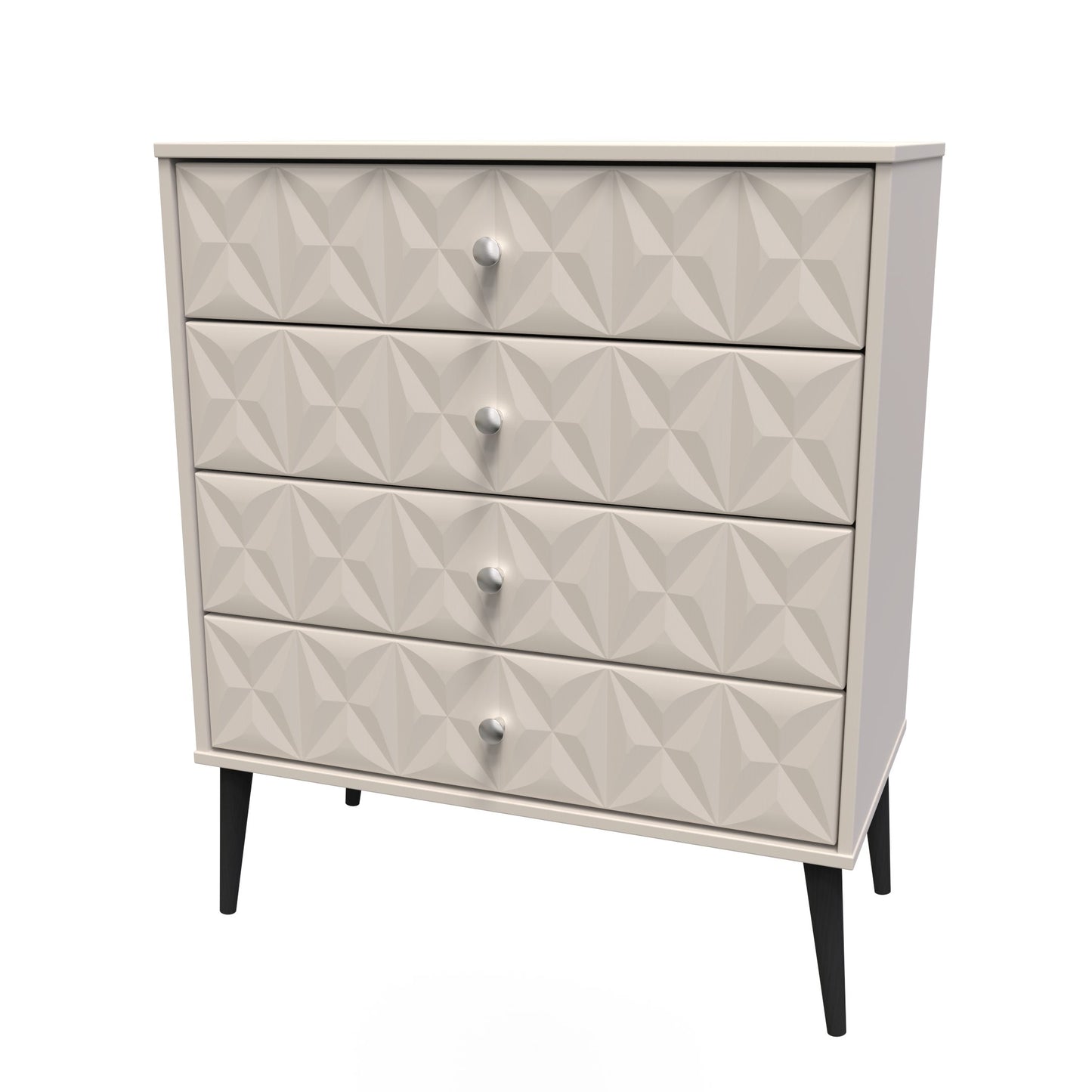 Pixel Chest of Drawers Off-white 4 Drawers 77cm