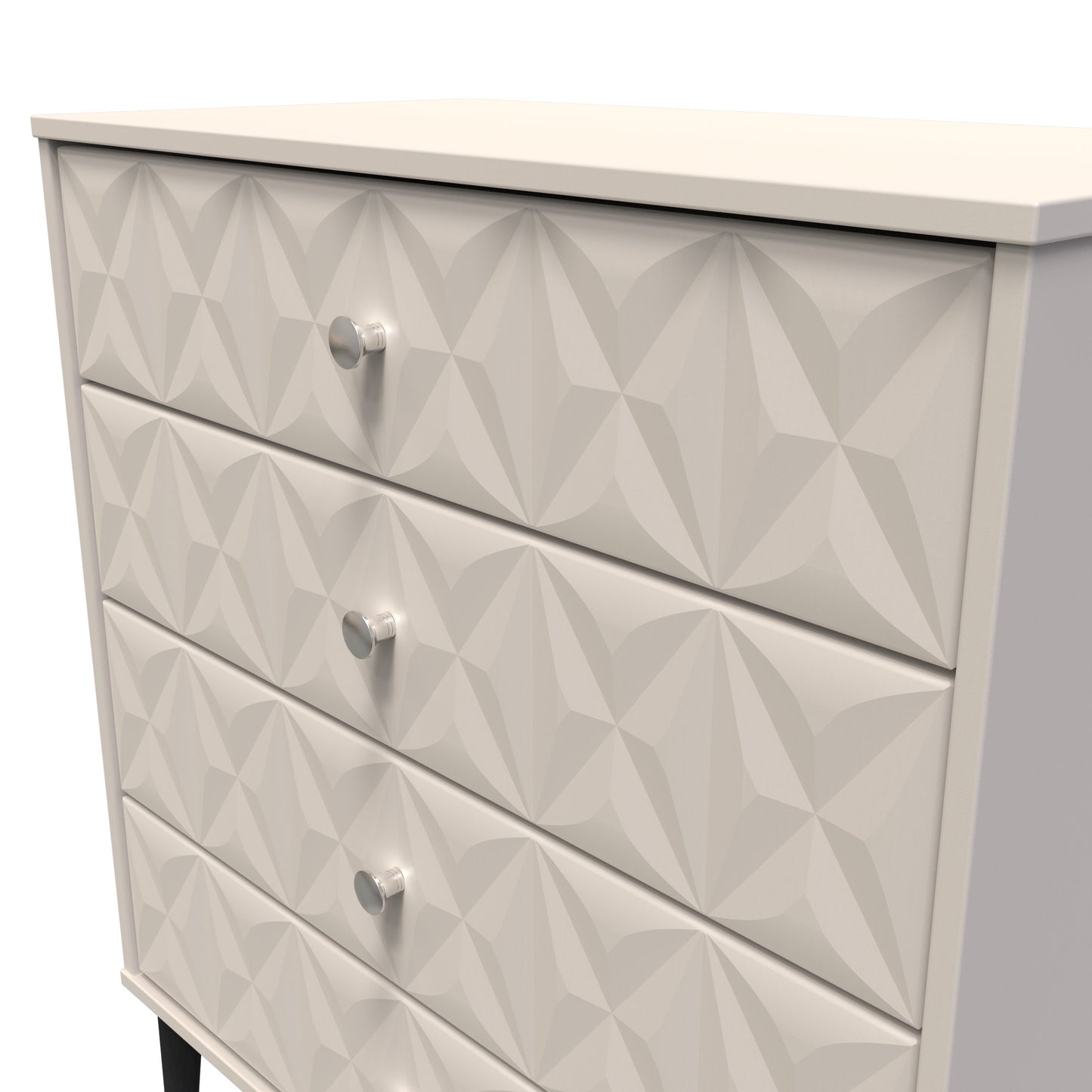 Pixel Chest of Drawers Off-white 4 Drawers 77cm