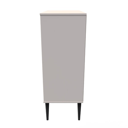 Pixel Tall Chest of Drawers Off-white 5 Drawers 77cm