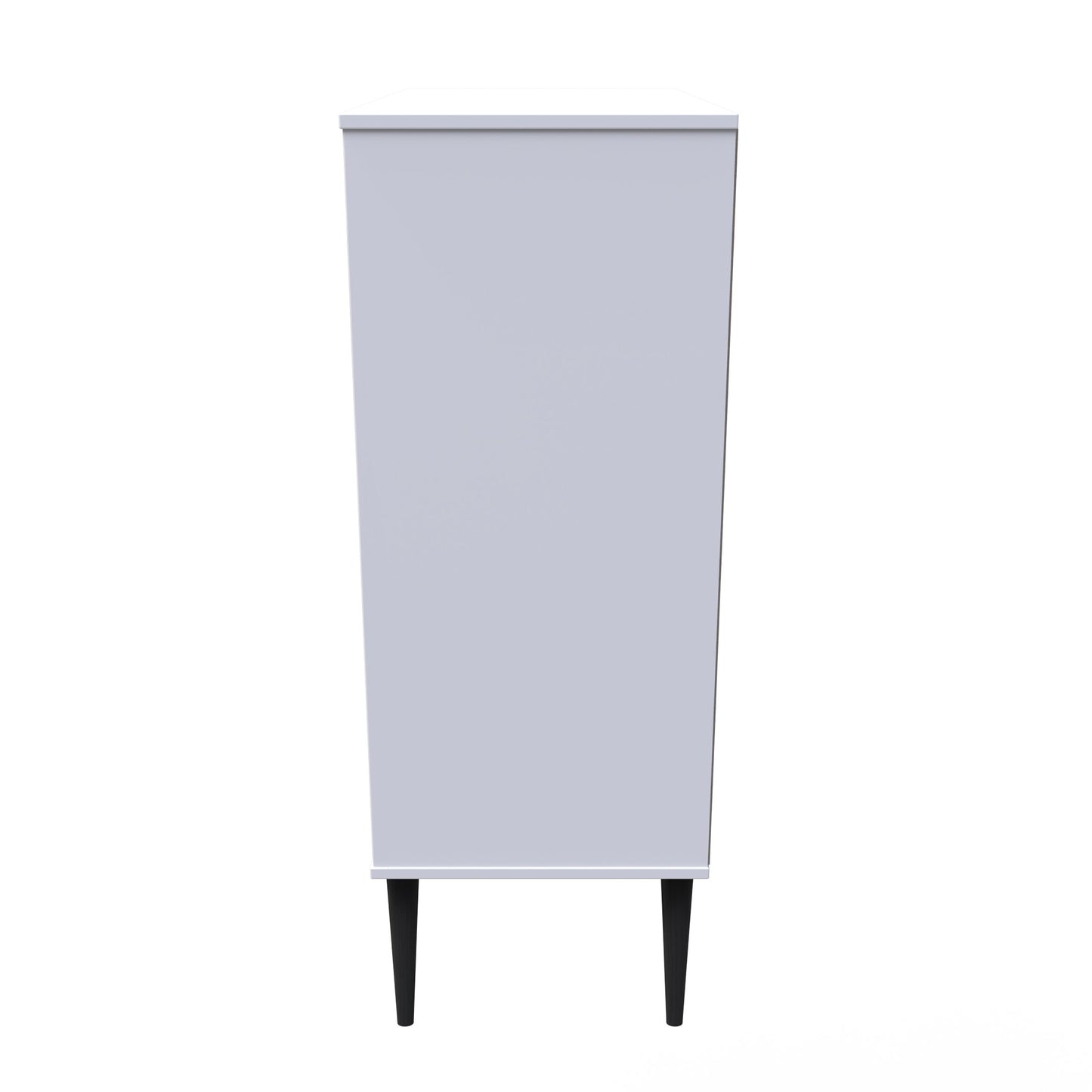 Pixel Tall Chest of Drawers White 5 Drawers 77cm