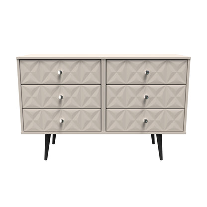 Pixel Large Chest of Drawers Off-white 6 Drawers 115cm