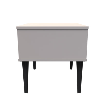 Pixel Bedside Table Off-white 1 Drawer 45cm
