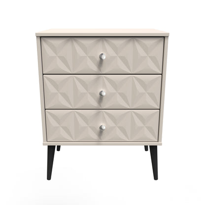 Pixel Chest of Drawers Off-white 3 Drawers 40cm