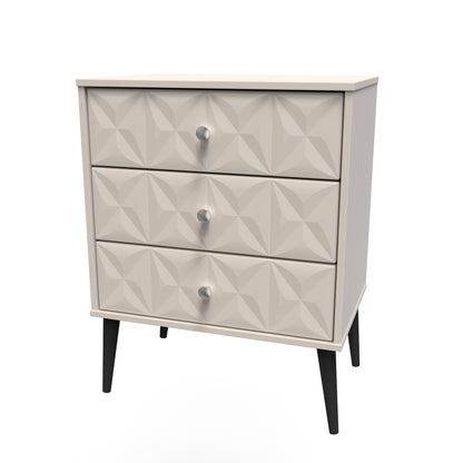 Pixel Chest of Drawers Off-white 3 Drawers 40cm