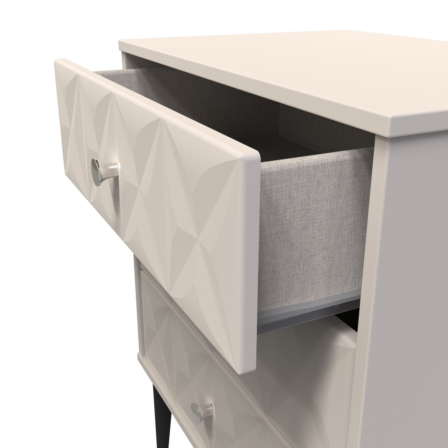 Pixel Chest of Drawers Off-white 3 Drawers 40cm