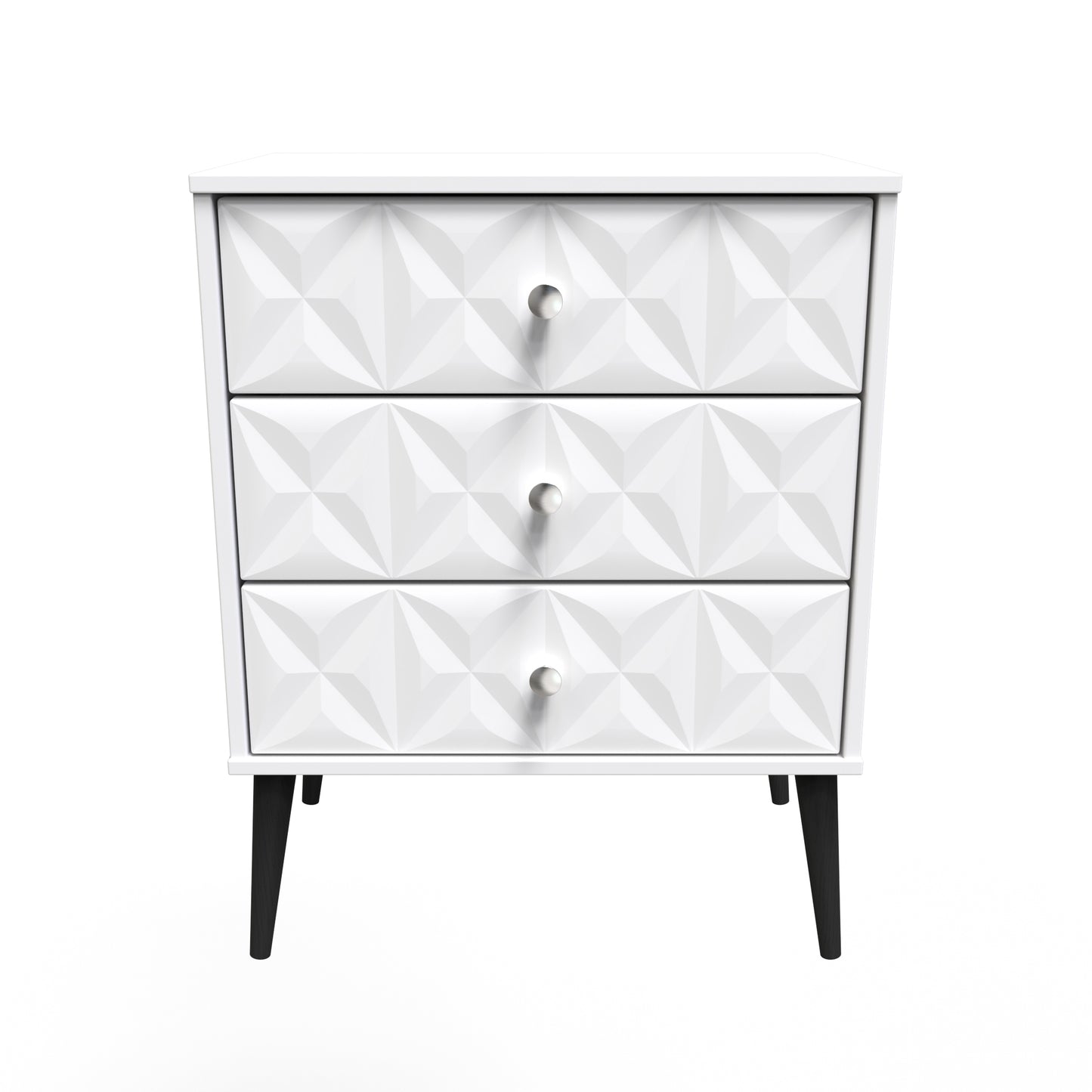Pixel Chest of Drawers White 3 Drawers 40cm