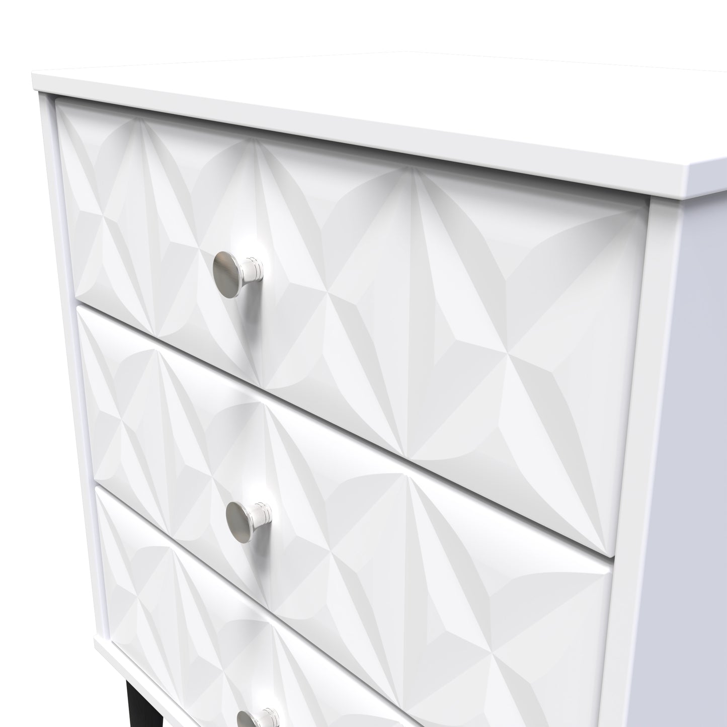 Pixel Chest of Drawers White 3 Drawers 40cm
