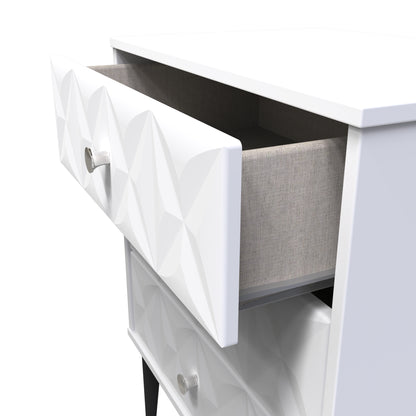 Pixel Chest of Drawers White 3 Drawers 40cm