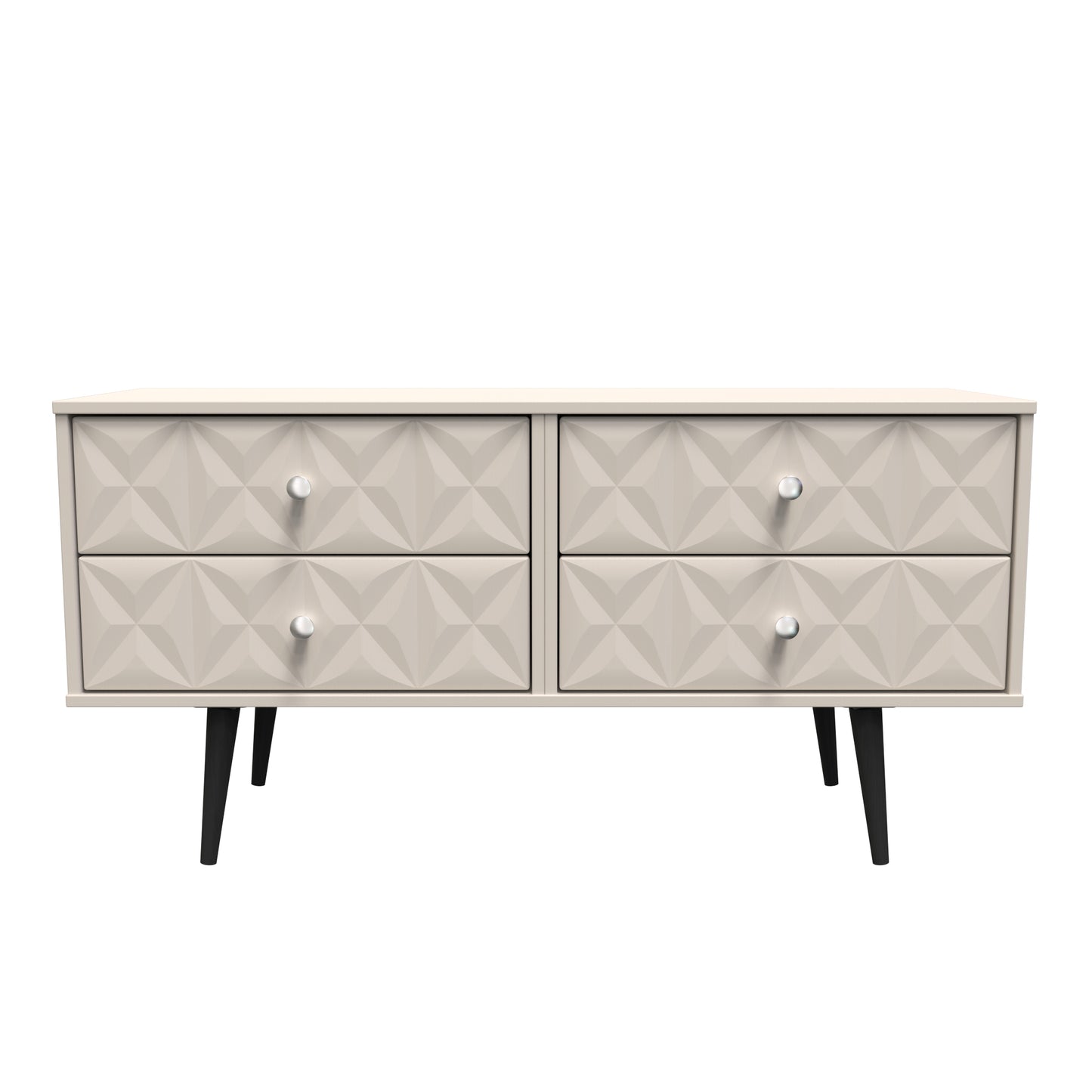 Pixel Large Chest of Drawers Off-white 4 Drawers 115cm