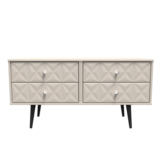 Pixel Large Chest of Drawers Off-white 4 Drawers 115cm