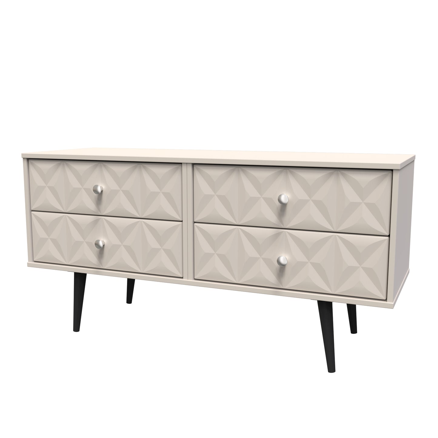 Pixel Large Chest of Drawers Off-white 4 Drawers 115cm