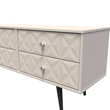 Pixel Large Chest of Drawers Off-white 4 Drawers 115cm