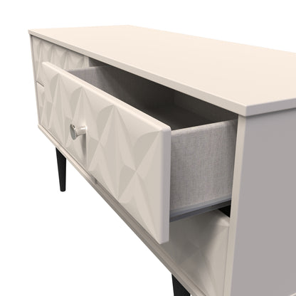 Pixel Large Chest of Drawers Off-white 4 Drawers 115cm