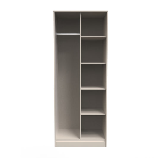 Pixel Tall Wardrobe Off-white 5 Shelves 77cm
