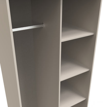 Pixel Tall Wardrobe Off-white 5 Shelves 77cm