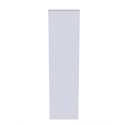 Pixel Tall Wardrobe White 5 Shelves 77cm
