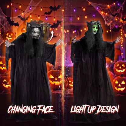 Animated Werewolf Halloween Decoration - 170cm