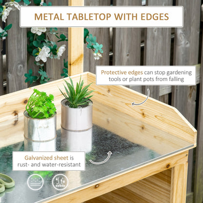 Garden Potting Bench Table