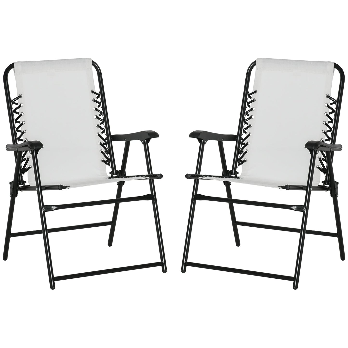 2-Pieces Patio Folding Chair Set