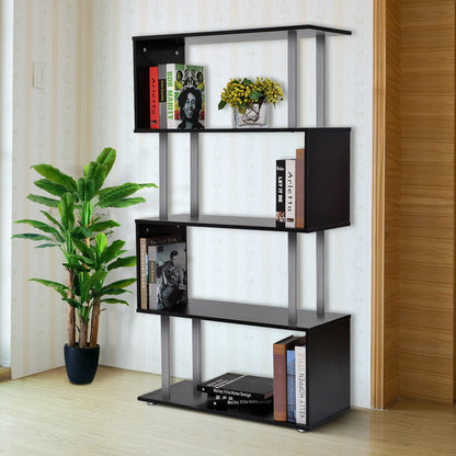 Double 'S' Shelving Unit - Black