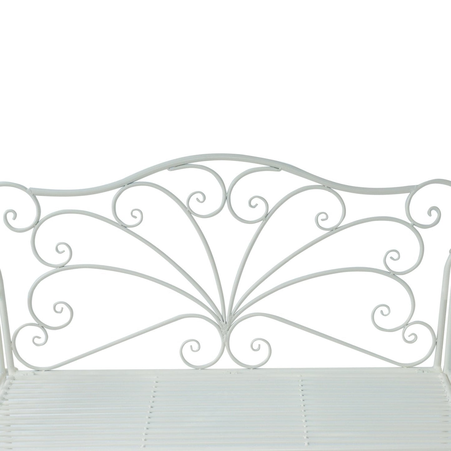 Heavy-Duty Garden Bench-White