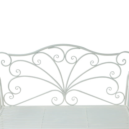 Heavy-Duty Garden Bench-White