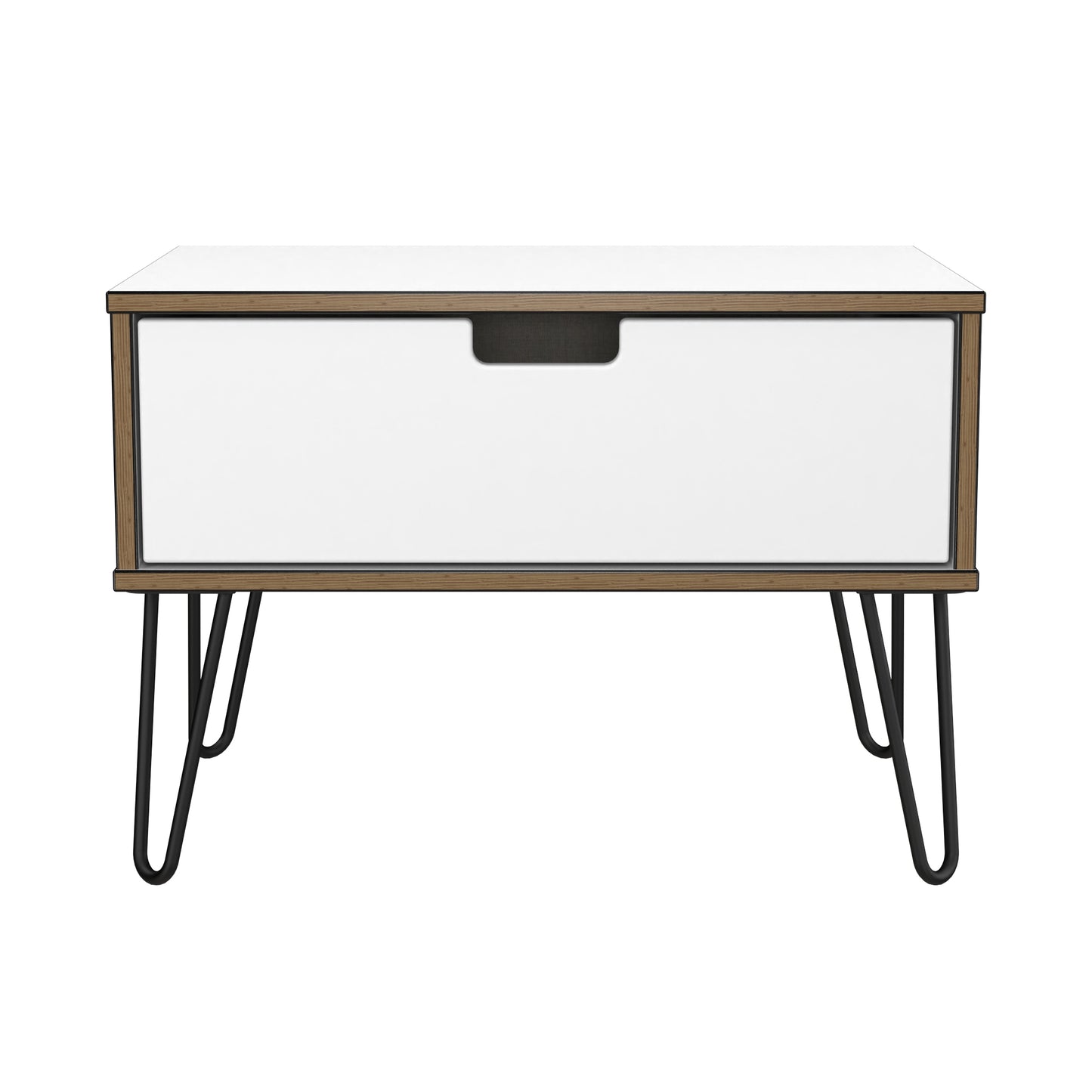 Shanghai C Side Table White 1 Drawer 58cm