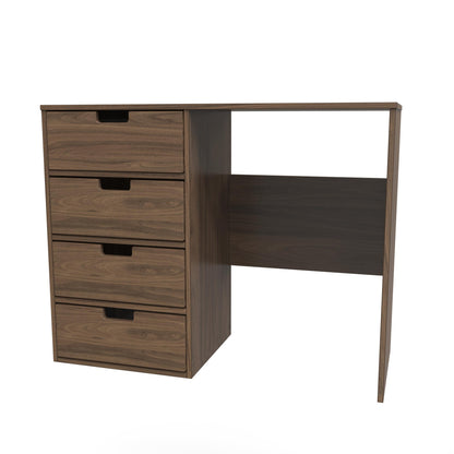 Shanghai C Desk Dark Walnut 4 Drawers 97cm