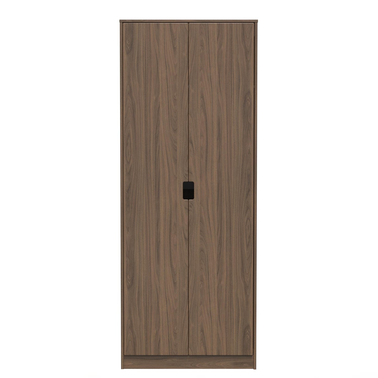 Shanghai C Tall Wardrobe Dark Walnut 1 Shelf 77cm