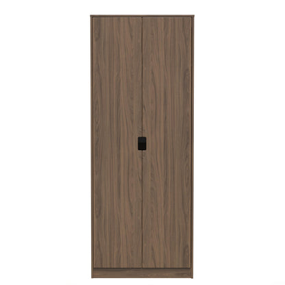 Shanghai C Tall Wardrobe Dark Walnut 1 Shelf 77cm