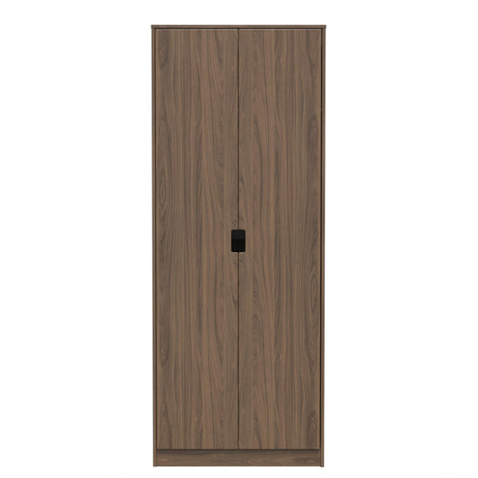 Shanghai C Tall Wardrobe Dark Walnut 1 Shelf 77cm