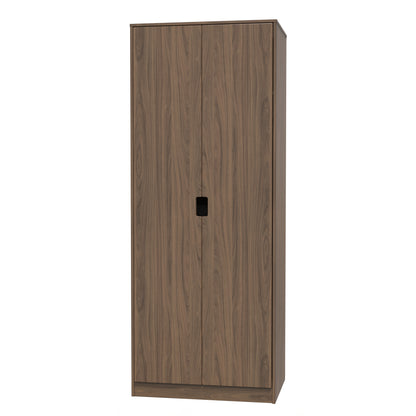 Shanghai C Tall Wardrobe Dark Walnut 1 Shelf 77cm