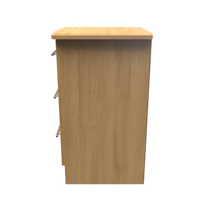 Sherwood Bedside Table Natural 3 Drawers 40cm
