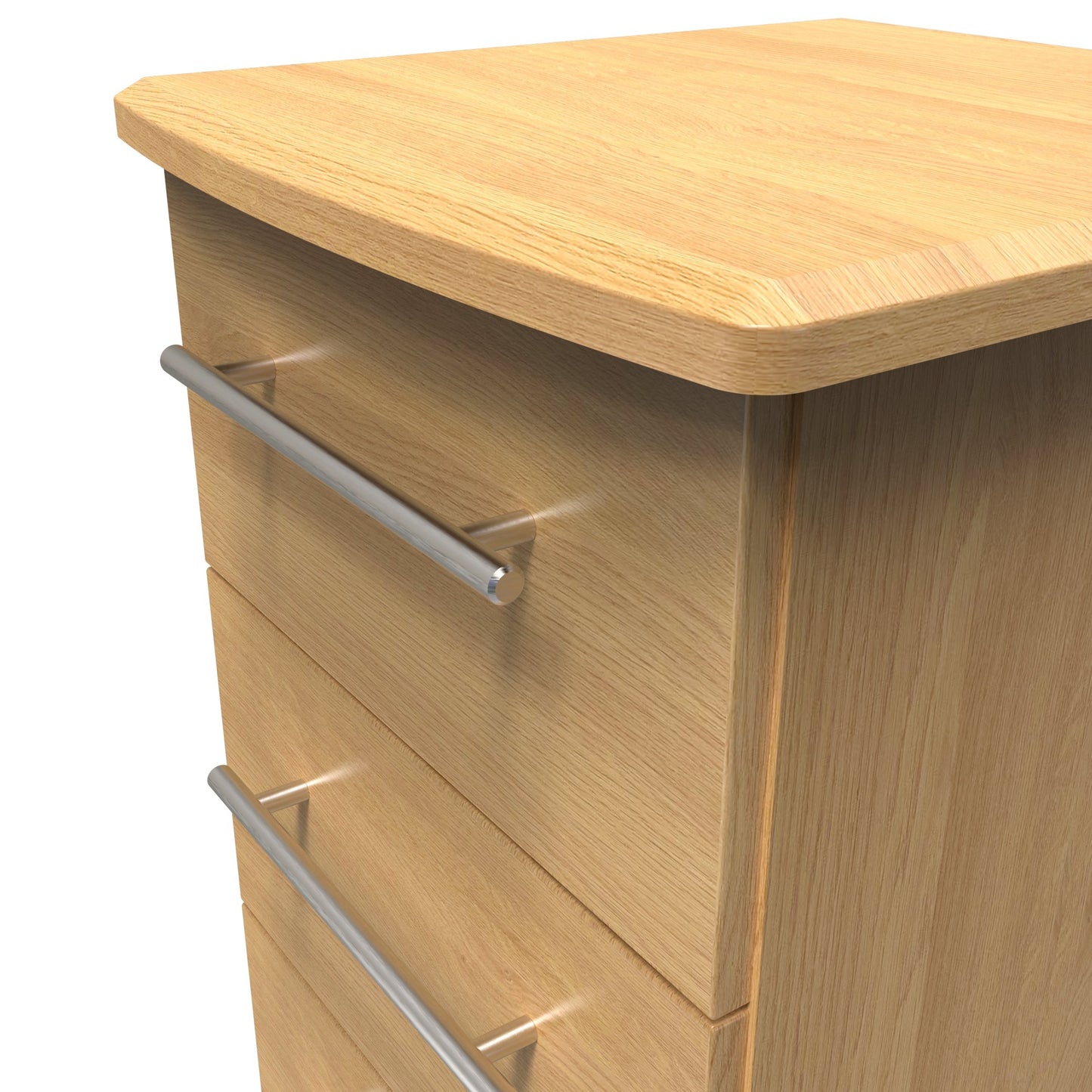 Sherwood Bedside Table Natural 3 Drawers 40cm