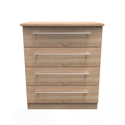 Sherwood Chest of Drawers Light Oak 4 Drawers 77cm