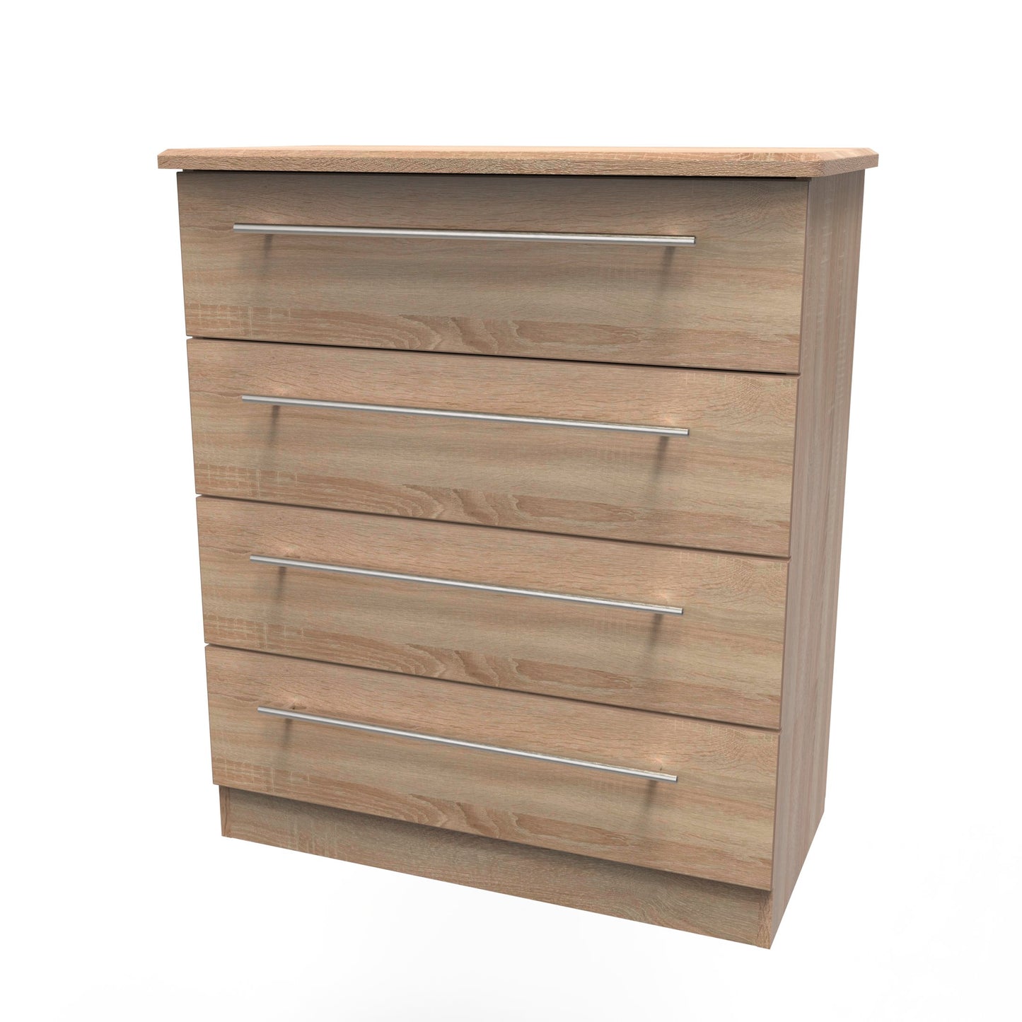 Sherwood Chest of Drawers Light Oak 4 Drawers 77cm