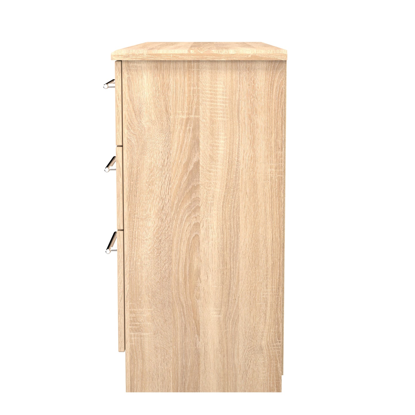 Sherwood Desk Light Oak 6 Drawers 128cm