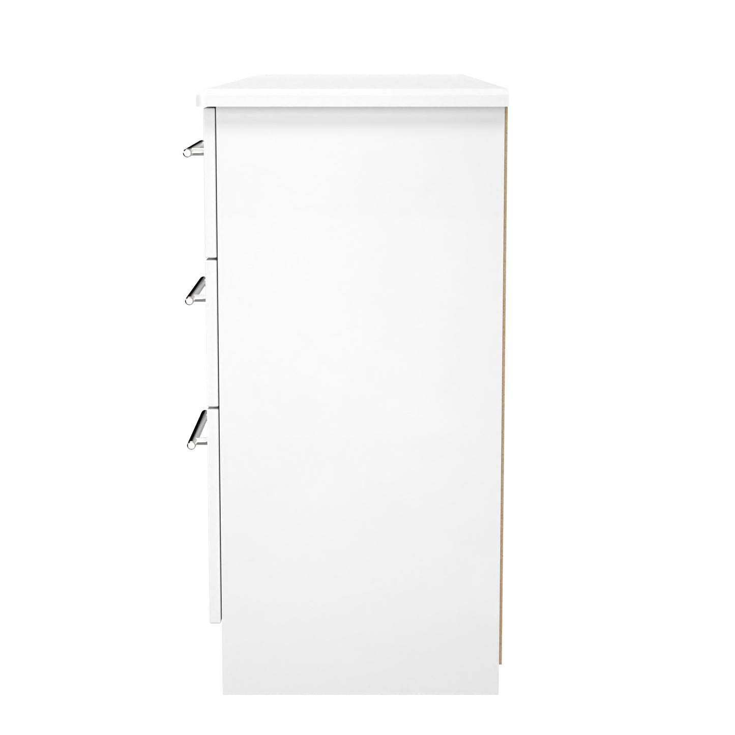 Sherwood Desk White 6 Drawers 128cm