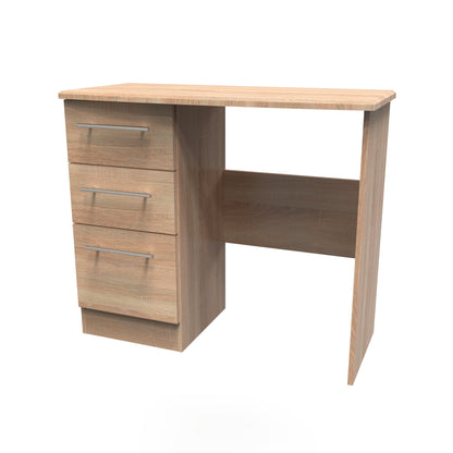Sherwood Desk Light Oak 3 Drawers 93cm